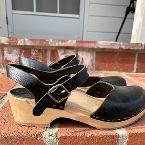 Swedish Hasbeens Covered Low Flat Sandal